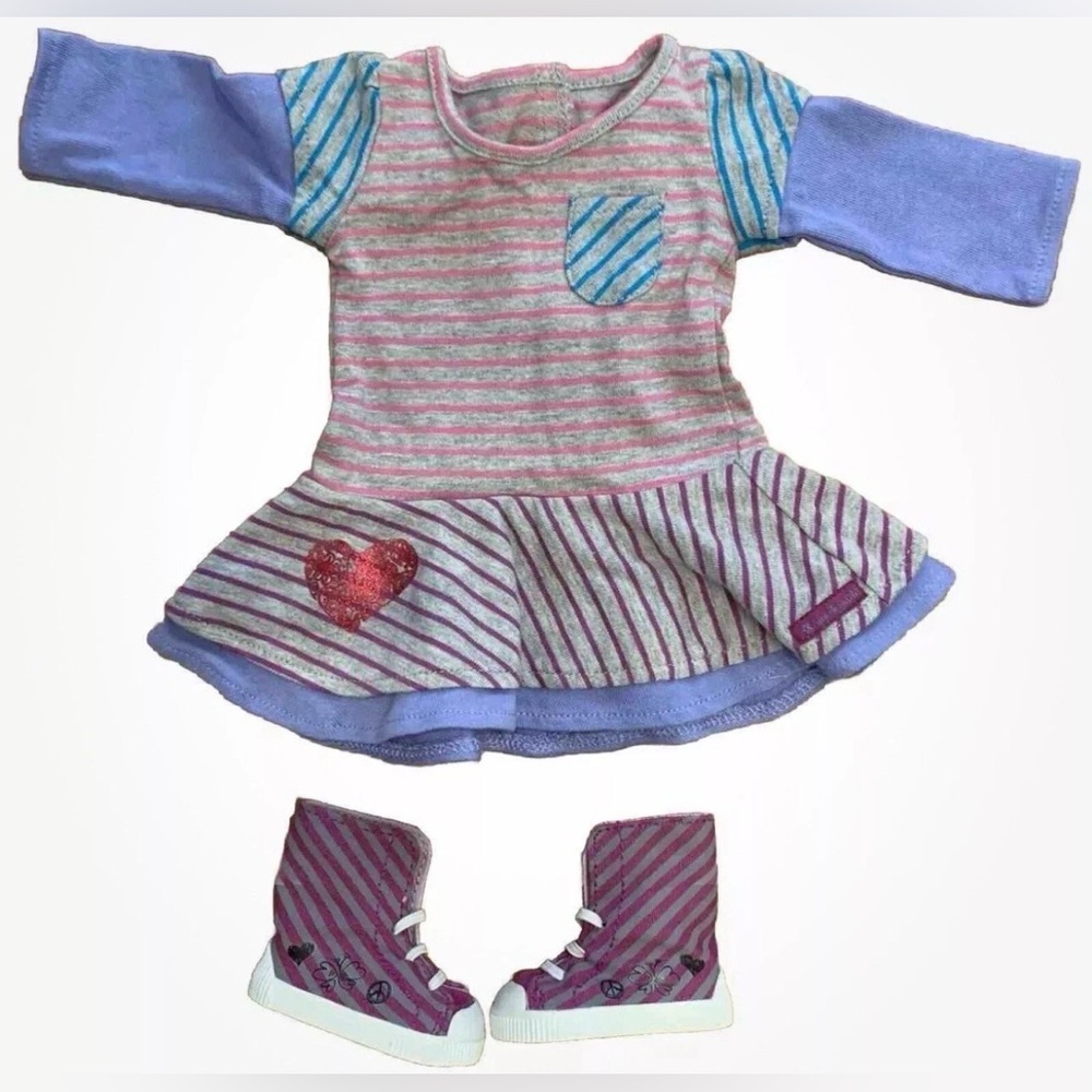 Beautiful American Girl School Dress and Boots